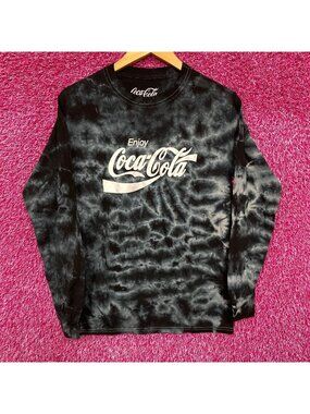 Enjoy Coca-Cola Promo Long Sleeve Tie Dye T-Shirt Small